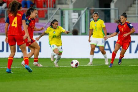 Brasil perde para a Espanha e é eliminado nas quartas de final do Mundial Feminino Sub-20