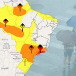Frente fria provoca chuva e queda de temperatura durante o feriadão de 7 de Setembro