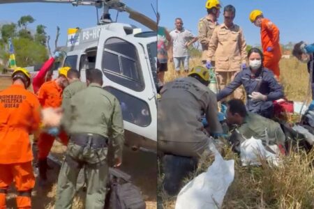 Jovem salva criança de afogamento e acaba resgatado em estado grave no Rio Meia Ponte, em Goiânia