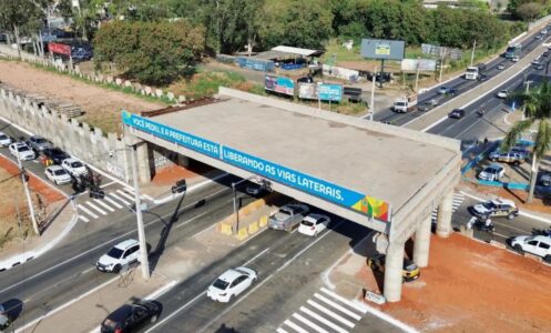 Prefeitura libera segunda via lateral da Avenida Leste-Oeste no trecho sobre a Avenida Castelo Branco