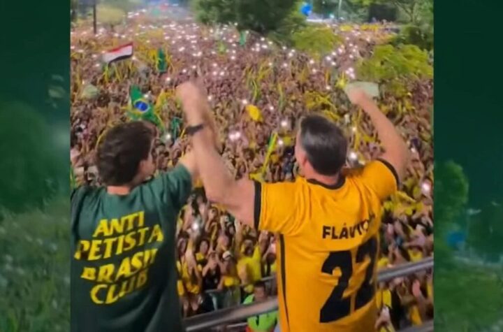 Com Nikolas e Pavanato, Flávio reúne multidão em Manaus