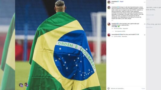 Lula comenta em post de Richarlison e cita “calote da ilha”