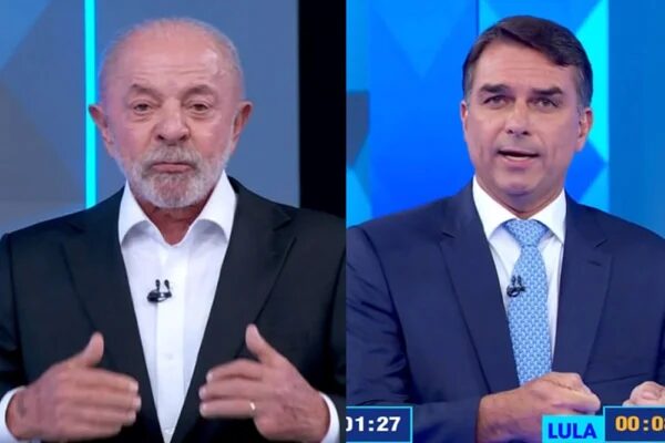 Lula rebate Flávio e exige desculpas em debate; “não vou permitir que um miliciano me chame de nove dedos”